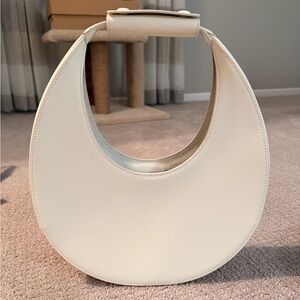 Staud Moon leather tote Bag white brand new with tags and dust bag